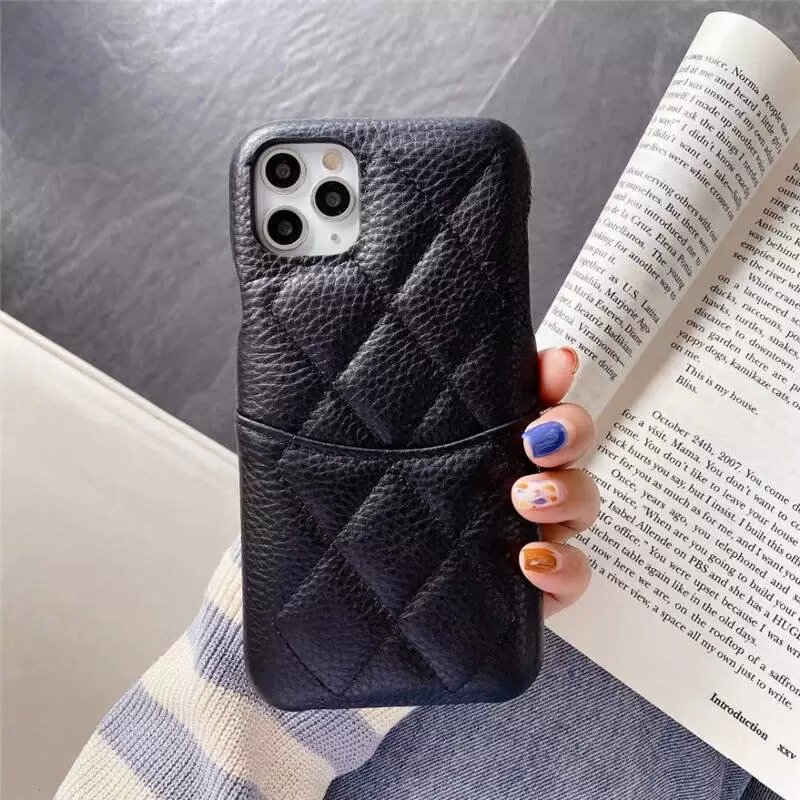 

Luxury Designer Leather Card Slot Lambskin Cases Cover For Iphone 12 13 11 14 Pro Max promax 14plus XS for Lady Mobile Back Shell, 3#