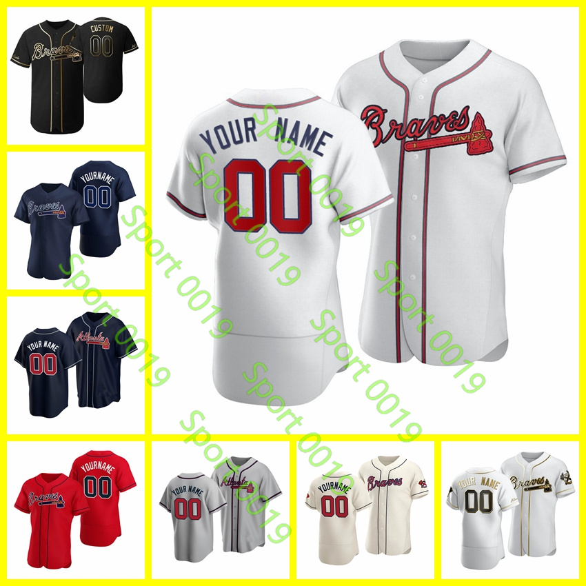 

Custom Atlanta''Braves''men Baseball Jersey 13 Acuna Jr. 28 Matt Olson 1 Ozzie Albies 7 Dansby Swanson 54 Max Fried 27 Austin Riley 10 Chipper Jones 1130, Nik logo