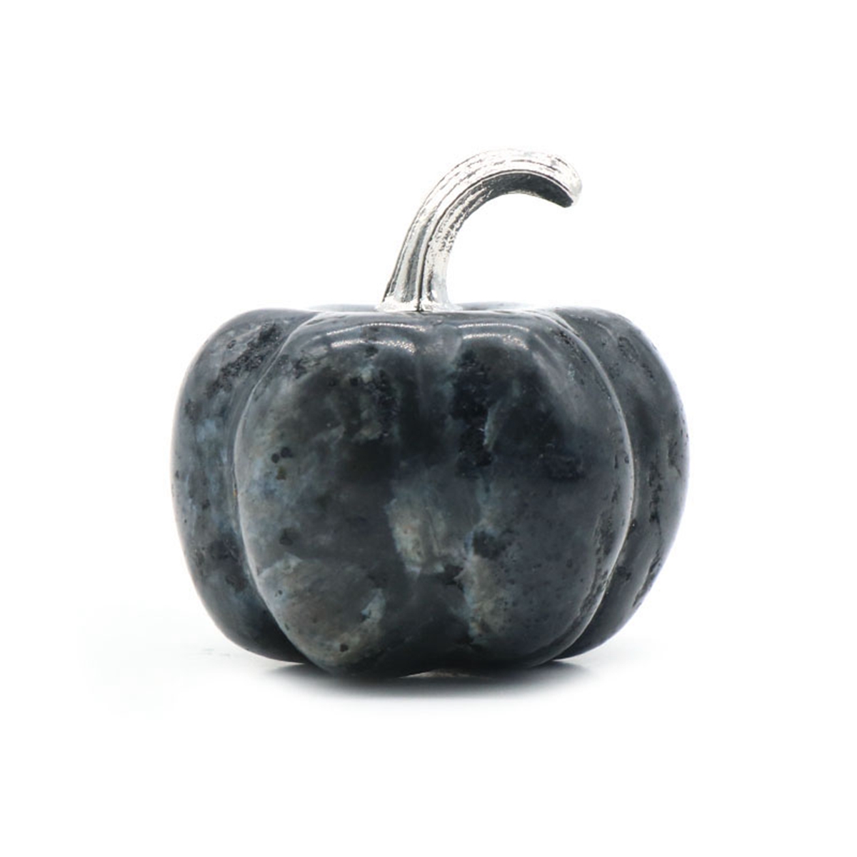 

30mm Healing Pumpkin Black glitter Stones Natural Crystal Hand Made Carving Pumpkin Shape Stone For Christmas Gifts