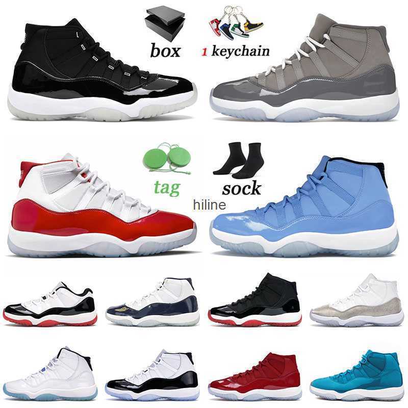 

5A Quality 11 11s Jumpman Basketball Shoes XI J11 Cool Grey High Cherry Pantone Midnight Navy Blue Jorden Retro Bred Concord Men Women, D9 40-47