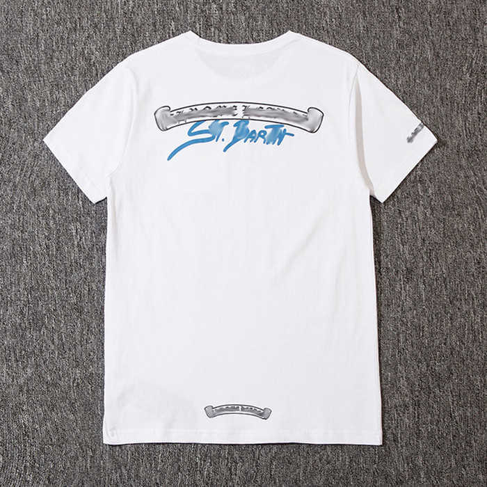 

Luxury Fashion Men' t Shirt Ch Designer Brand Chromes Tops Tees Men Women Sanskrit Letter Couple T-shirt Heart Sweatshirt Horseshoe Flower Short Sleeve Polos 76bg, 17