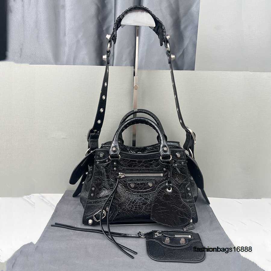 

Vintage for cool girl Shoulder handbag tote bag Quality Women lady Neo Cagole Motorcycle shoulder Bags luxury Designers Genuine leather 2023, Blue