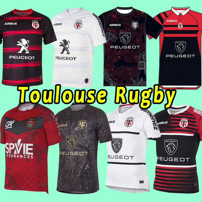

2023 toulouse RUGBY JERSEYS home away t-shirt Toulouse rugby shirt  5xl, As shown