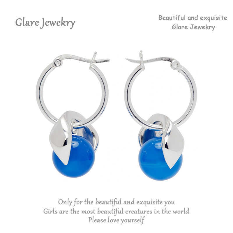 

Europe And The United States Fashion Cat Eye Metal Earrings Light Luxury Personality Earrings Geometric Round Beads With A Hundred Earrings 221201