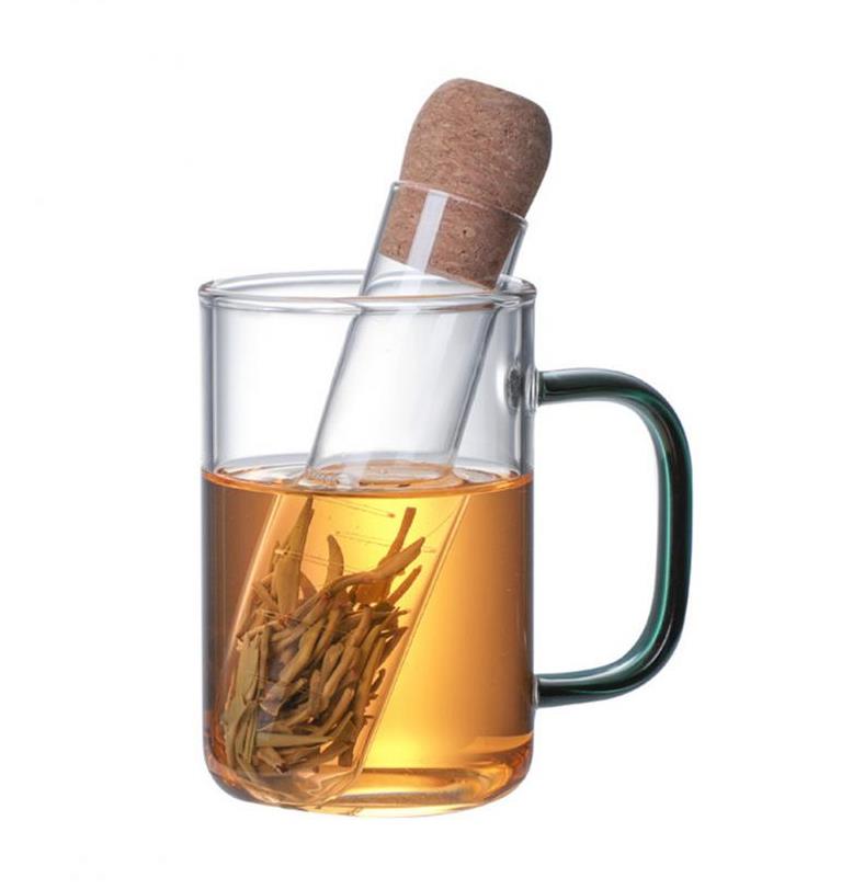 

Glass Tea Infuser Creative Pipe Glass Design Tea Strainer For Mug Fancy Filter For Puer Tea Tools Accessories