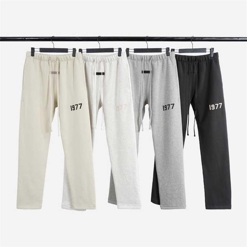 

Shorts Flocking 1977 Straight Leg Trousers Double Line Essentials High Street Wide Mouth Pants, Wheat (terry thin)