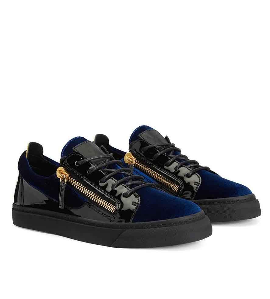 Top Quality Nicki Low-top Sneakers Shoes Men Two Zips Side Genuine Leather White Black Man Sports Wholesale Outdoor Footwear EU38-47 With Box