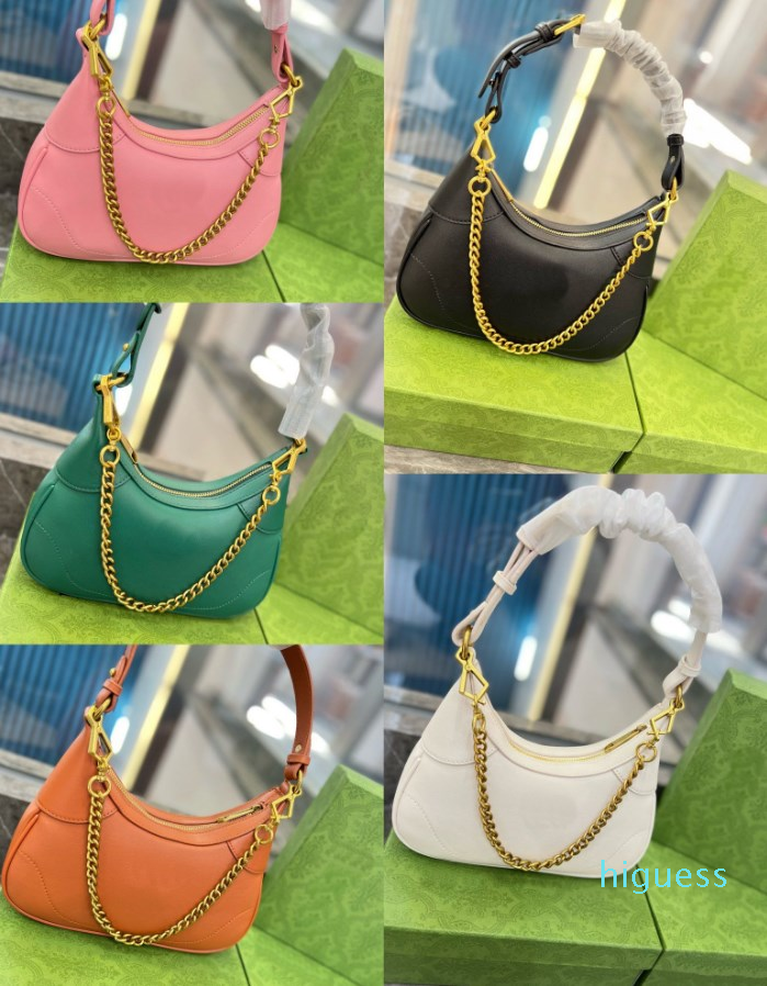 Women handbags Aphrodite series small Half Moon underarm bag classic double Cosmogonie handbag designer gold metal hardware chain shoulder bag