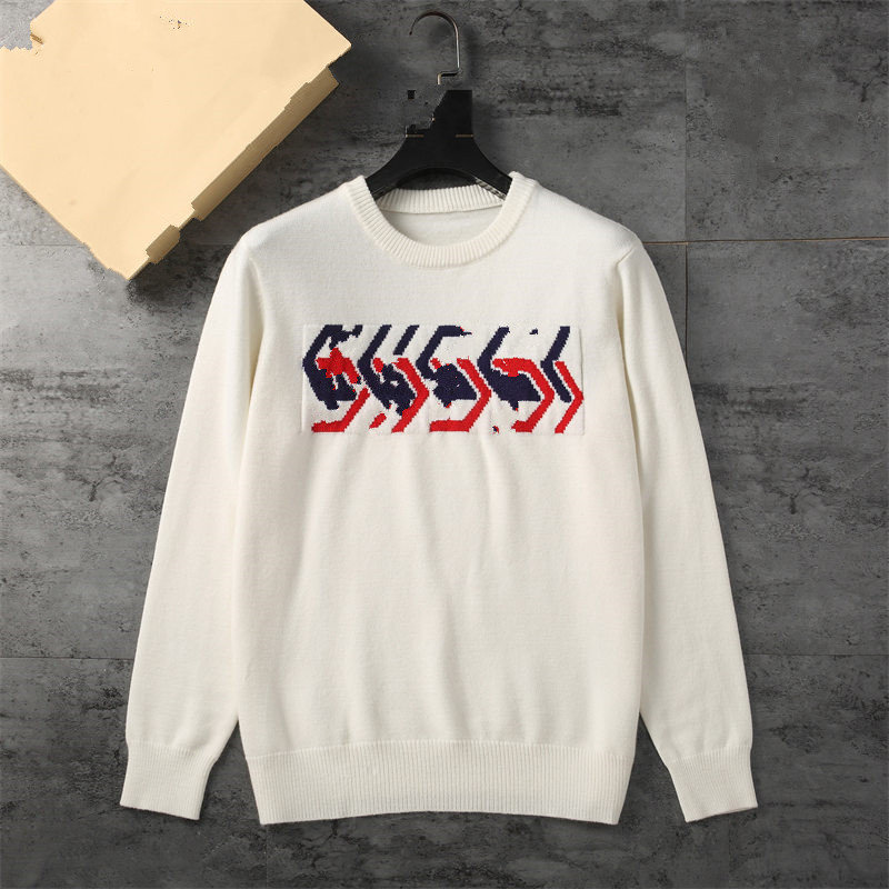 2022SS Mens Women Sweaters high-end design Fitted Style Warm Top Knitted Cotton Blended O-Neck letter printing slim fit fashion