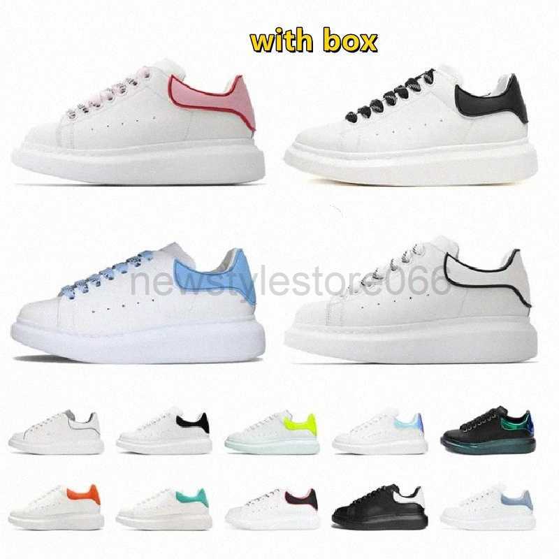 

Platform Casual Shoes Men WomenAlexander McQueens Leather Lace Up mc queen Sneakers Luxury White Black Velvet Suede Trainers Jogging Walking Shoe alexander