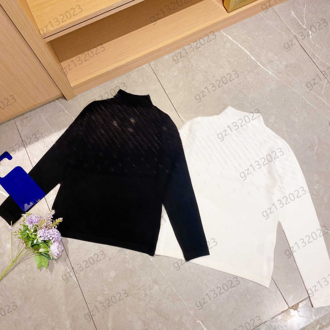 Womens Sweater Classic Logo Hot Drill Decoration Round Collar Pullover Knit Sweaters Standard Long Sleeve Soft Warm Knitwear Fashion Brand Women-image-824342660