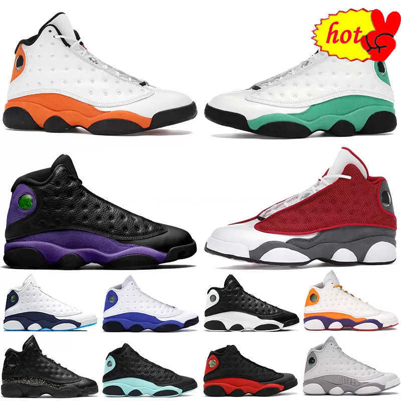 

OG Basketball Shoes Jumpman 13 Mens basketball shoes 13s Bred Gym Red Flint Grey Starfish Black Island Green sneakers Class Of Playground, 19