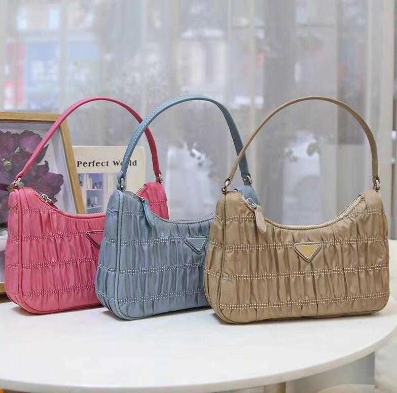 

Cosmetic Bags Cases Designer Nylon Tote Women Handbags Shoulder Purse Hobo Bag Top Quality Half Month Classic Crossbody Axillary Underarm Luxury Zipper Pleated, 04