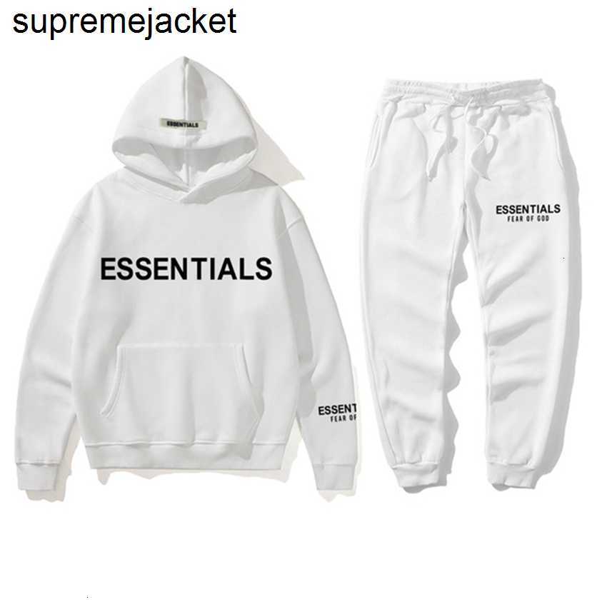 

Fashion Hoodie tracksuit multi thread essentials new two piece set chest stamping men's and women's
