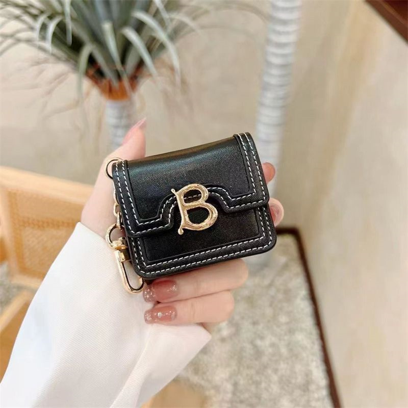 

Luxury Earphone Accessories Soft Leather Designers Brand Headphone Case Cover For Airpods 1 2 Pro 3 Classic Letters Earphone Protector