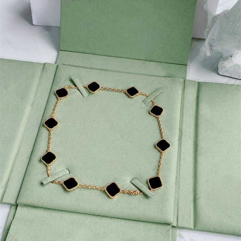 

Fashion Necklace Elegant Ten Clover Classic Necklaces Gift for Woman Jewelry Pendant Highly Quality Holiday gifts 7 Color