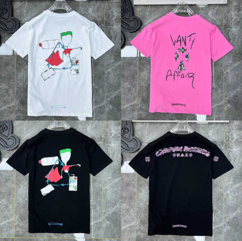 

Fashion Men' Luxury t Shirt Brand Tops Tees Men Women Sanskrit Letter Sweatshirts Short Sleeve Horseshoe Designer Couple T-shirts Cross Unisex Tee Shirts 3yiv