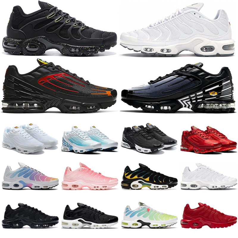 

Running Shoes Mens Trainers Sports Sneakers Triple Black White Hyper blue Wolf Grey Outdoor 2022 Men Women Tn Plus 3 Terrascape size 36-46, #26