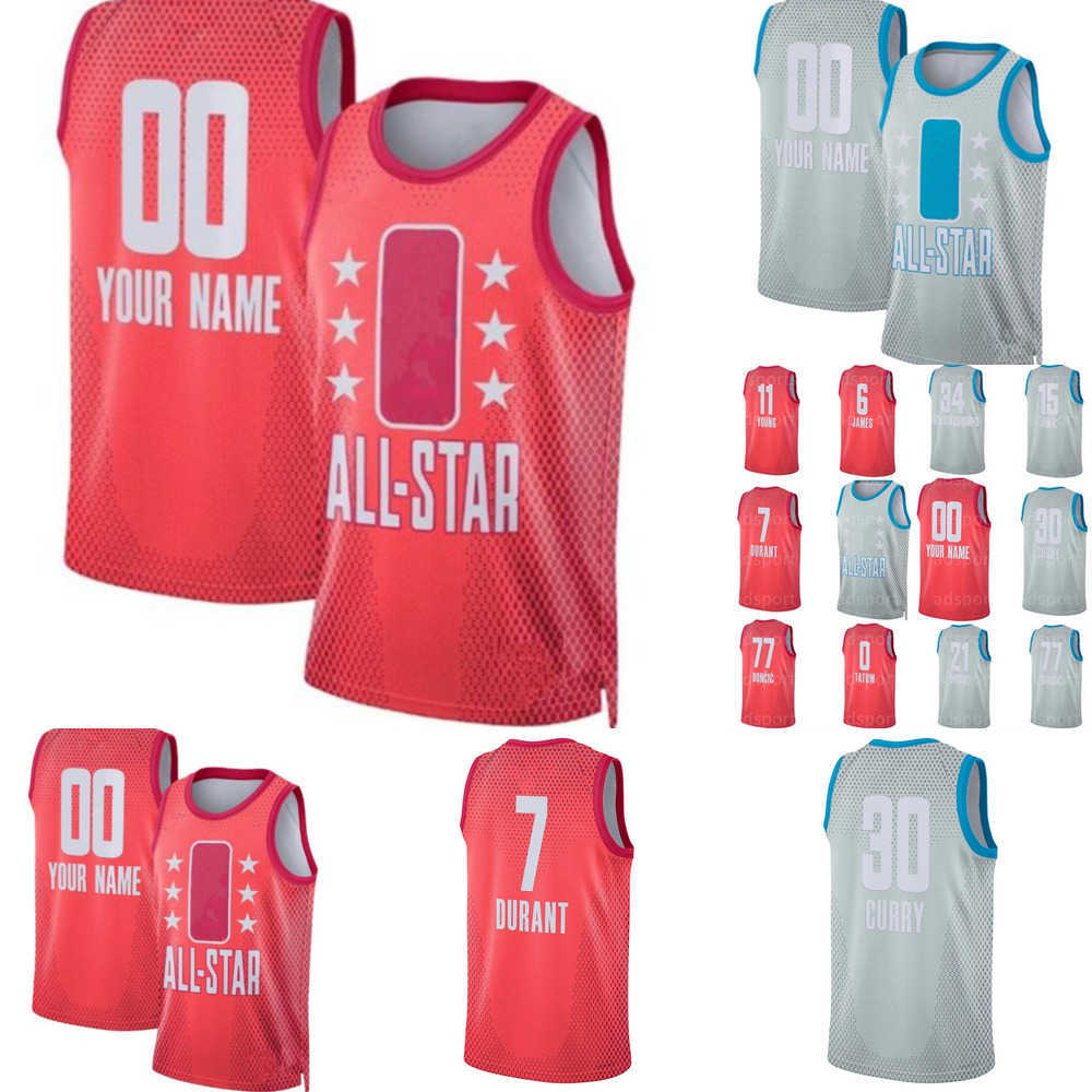 

2022 Basketball Jerseys Allstar James Stephen Curry Kevin Giannis Durant Antetokounmpo Towns Joel Demar Derozan Embiid Jayson Jokic Tatum, Red