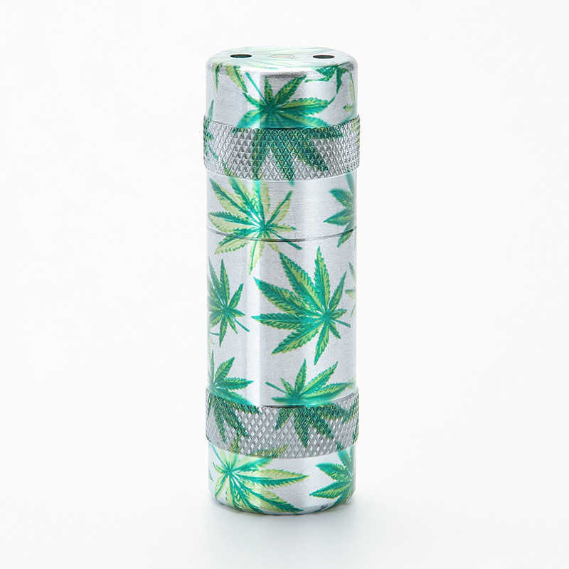 

Smoking Accessories 72mm Decal grinder Aluminum Portable Herb Grinders tobacco smoke cigarette Tobacco grinding Wholesale