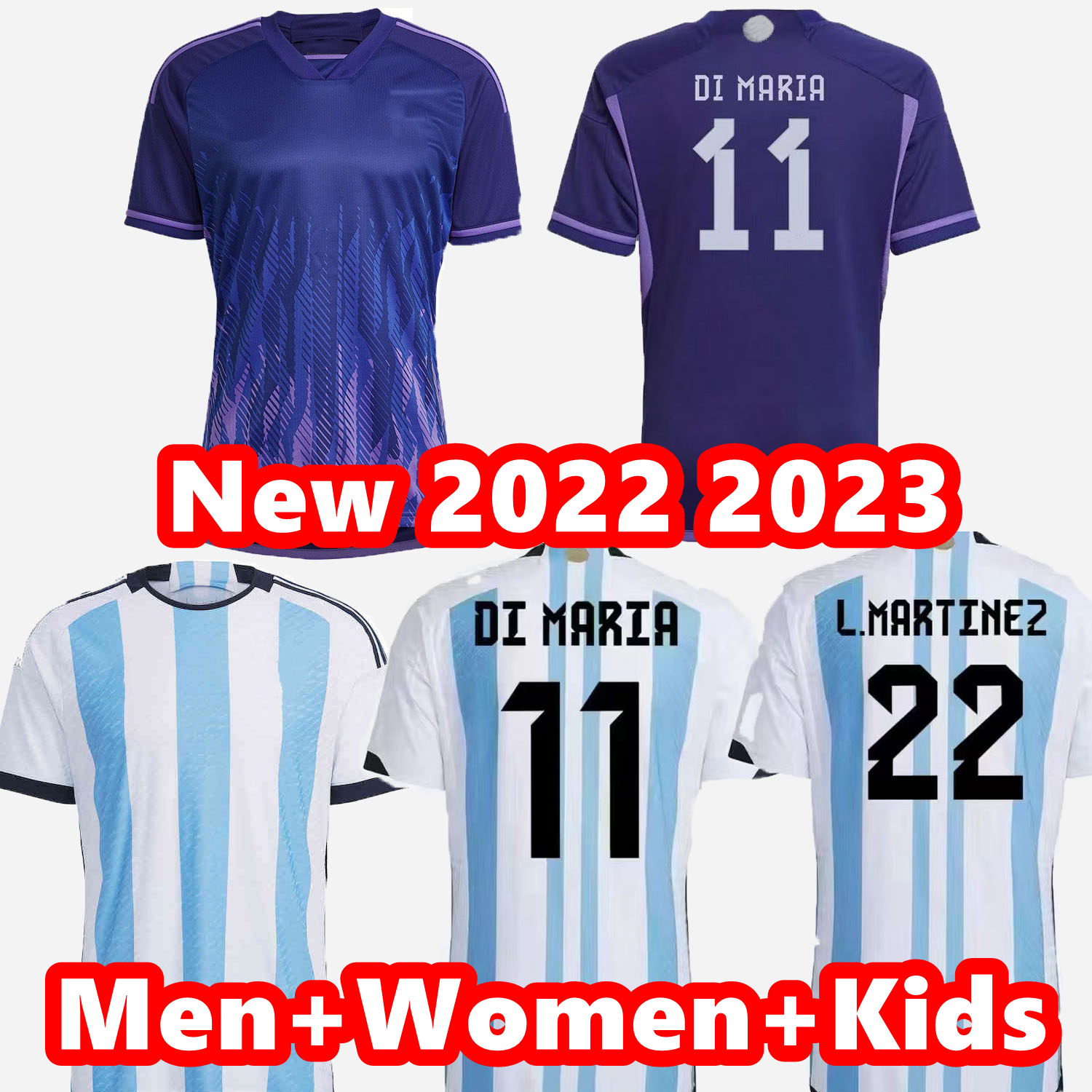 

Player Fans Version Argentina Soccer Jersey 21 22 23 Copa America Home Football Shirts 2022 2023 MESSIS DYBALA LO CELSO National Team MARADONA Men Kids kit uniforms, 22-23 home kids