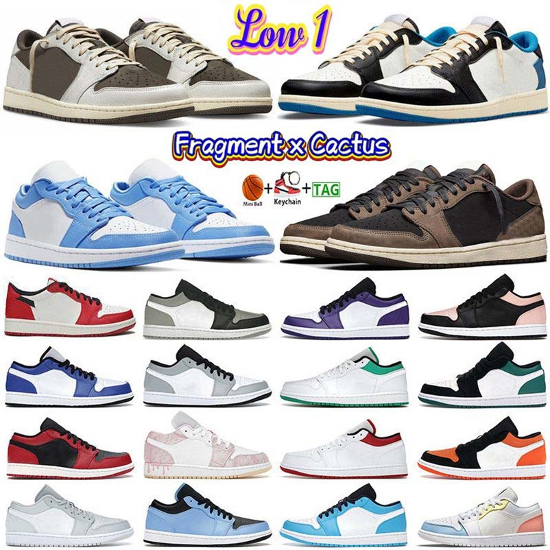 

Low Basketball Shoes Jumpman 1 For Men Women 1s Wolf Grey Fiber All-Star Arctic Carbon Punch Reverse Black Toe Fragment Mocha UNC Grey Camo Trainers Sneakers, Box