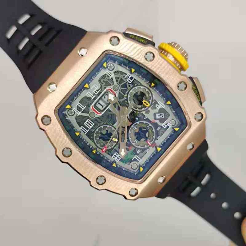 

watches wristwatch designer Luxury Mens Mechanical Watch Automatic Watches Men Top Limitde Edition Rubber Business for Rm11-03 Swiss Movement