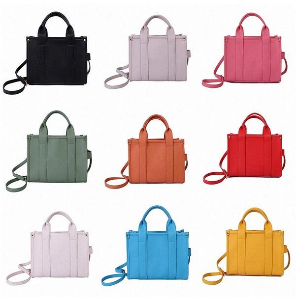 

Luxury The Tote Bag Designer Women Mini Large canvas leather Crossbody Shoulder Handbags With strap Black Pink Totes Bags Handbag pvc, Leather 019