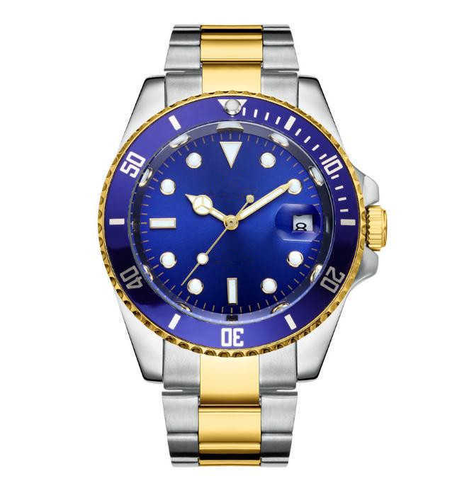 new mens watches Luxury wist fashion Black Dial With Calendar Bracklet Folding Clasp Master quartz Men watch relogio masculino-image-824318468