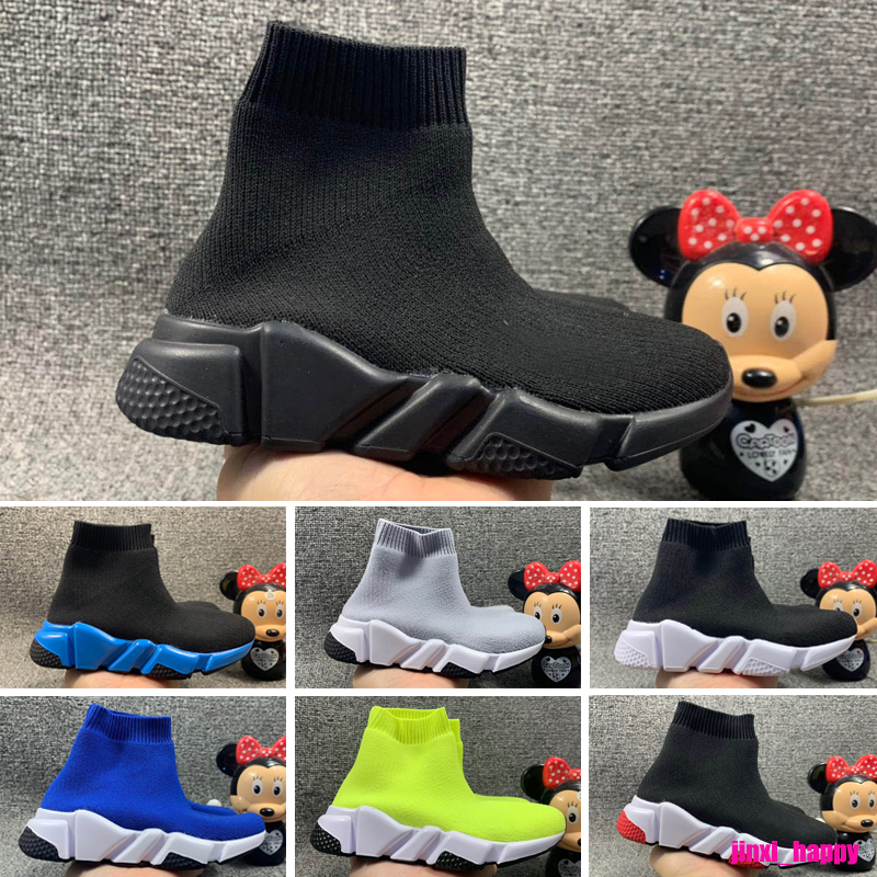

Fashion boots for Kids Speed Trainer sock shoes Toddler Boys Girls Youth socks sneakers triple black red Kid Children designer Szie EUR 24-35, Standard size