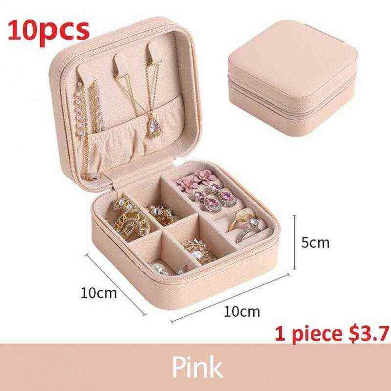

Jewelry Boxes 10pcs Storage Box Portable Case Travel Organizer Earring J220823