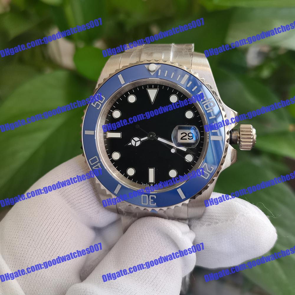 

Highquality men's watch 2813 sports automatic luxury watch 126619 41mm black dial blue ceramic bezel stainless steel strap wristwatch luminous 116618 watches