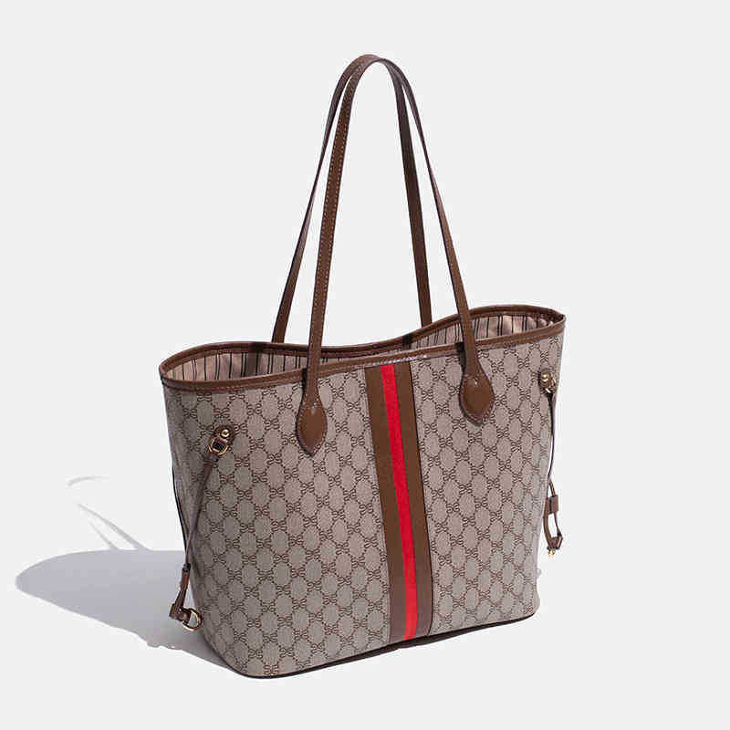 

Backpack Large capacity tote bag flower sling one shoulder underarm high-level sense leisure children's mother's s, S157-2 # coffee