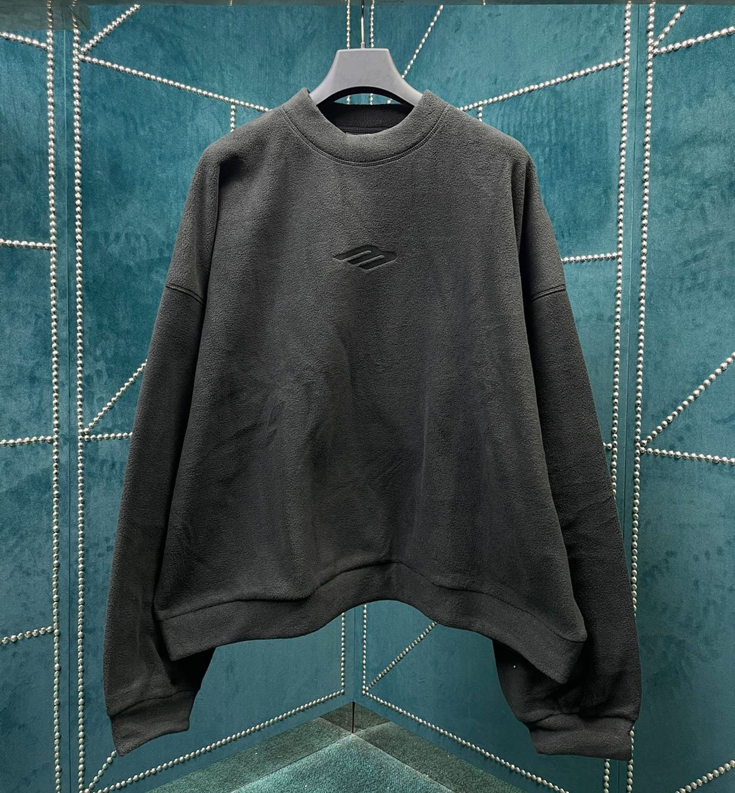 

Men's Plus Size Hoodies & Sweatshirts in autumn / winter 2022acquard knitting machine e Custom jnlarged detail crew neck cotton wd433wr, Black