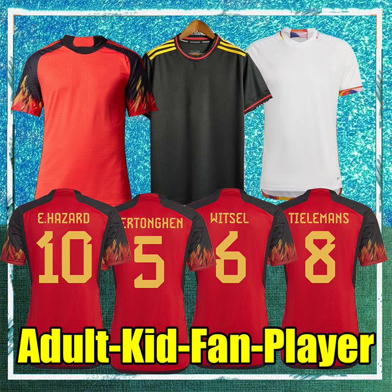 

2022 Belgiums Soccer Jersey hazard World Cup National Team COURTOIS LUKAKU 22 23 Michy Batshuayi 7 Kevin De Bruyne Football Shirt Kits 1052038 jersey, Home