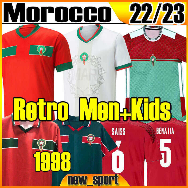 

2022 2023 soccer jerseys special Morocco HAKIMI ZIYECH National Team home Retro maillot de foot Ziyech Boufal FAJR Munir Ait football shirt, 22 23 home kids