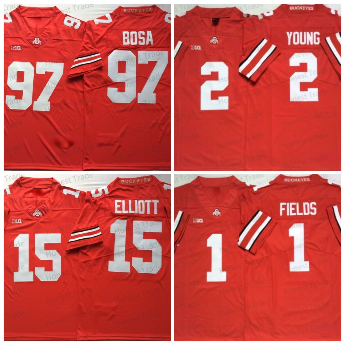 

NCAA 97 Joey Bosa Football Jersey 15 Ezekiel Elliot Dwayne Haskins Jr 7 CJ Stroud 27 George 2 J.K Dobbins Fields 45 Griffin Ohio State Beckeyes Red Mens College Jerseys, Men jersey
