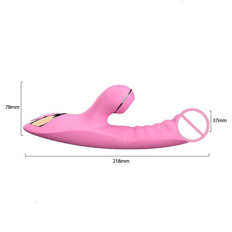 

S1S1 Sex Toy Massager dibe Silicone Rabbit Sucking Vibrator G-spot Stimulator Waterproof Heating Vibration Vagina Massage Stick Female Adult Toys, Db-yt4-pk