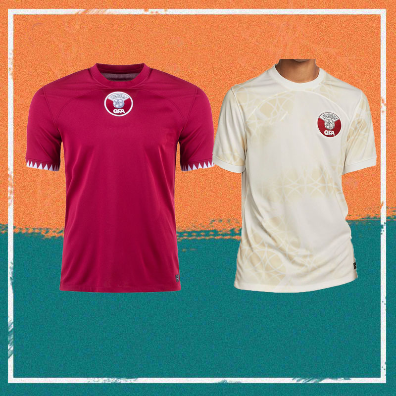 

2022 2023 Qatar Soccer Jerseys 22/23 national team AFIF ALI HATEM HAYDOS BOUDIAF HASSAN MUNTARI KHOUKHI ASAD football shirt uniform, Home