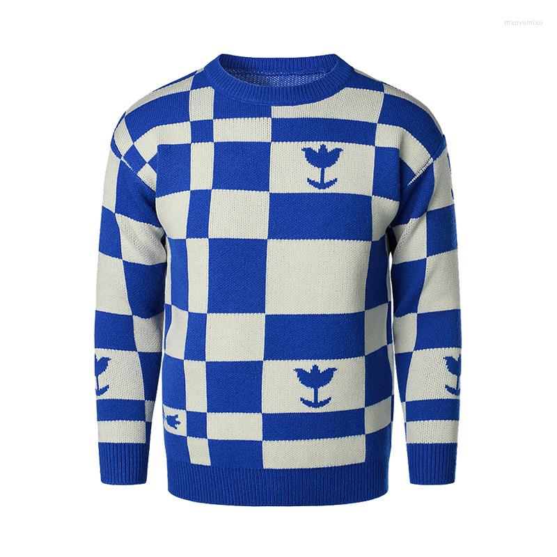 

Men's Sweaters Men Clothing Breathable Pullovers Warm Daily Casual O-neck Animal Print Long Sleeves Cotton Thin Sweater, Black