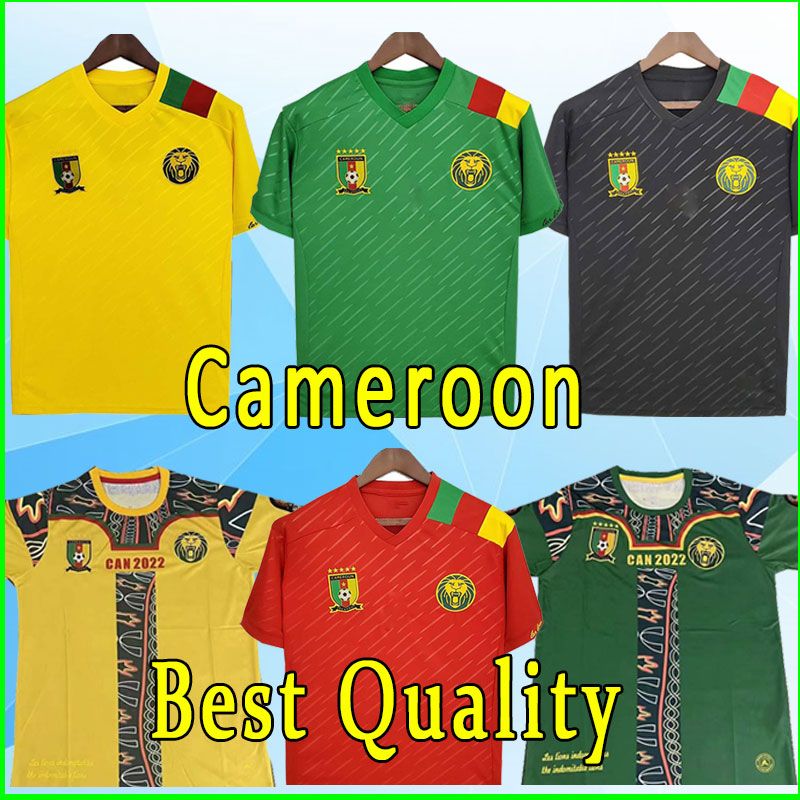

2022 Cameroon soccer jerseys home green Cameroun #8 Anguissa 2023 Mboba Choupo-Moting Bahoken Ganago #7 Toko Ekambi Hongla National Team 22 23 football uniform, As shown3