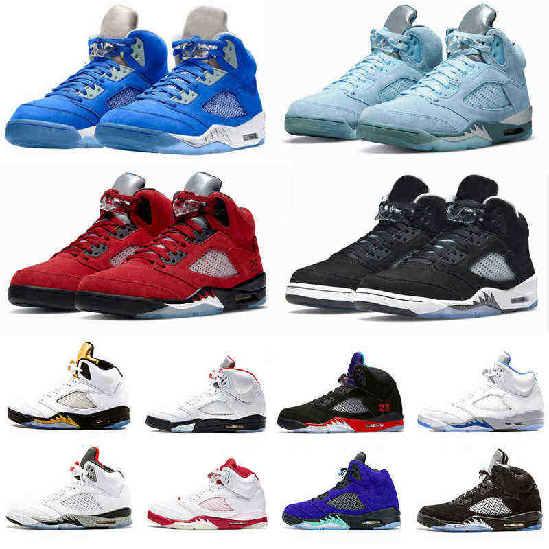 

Jumpman 5 5s mens Bluebird Jade Horizon Outdoor shoes Shattered Backboard Oreo Racer Blue Quai 54 Anthracite Raging Bull Hyper Royal men, Color#23