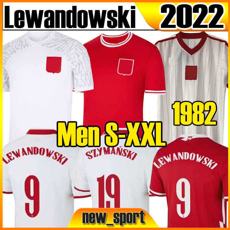 

2022 LEWANDOWSKI Men Soccer Jersey WORLD CUP Home away 2021 2022 red white GROSICKI #11 PISZCZEK MILIK PoLAnD Retro 1982 Jerseys football, 21 22 home