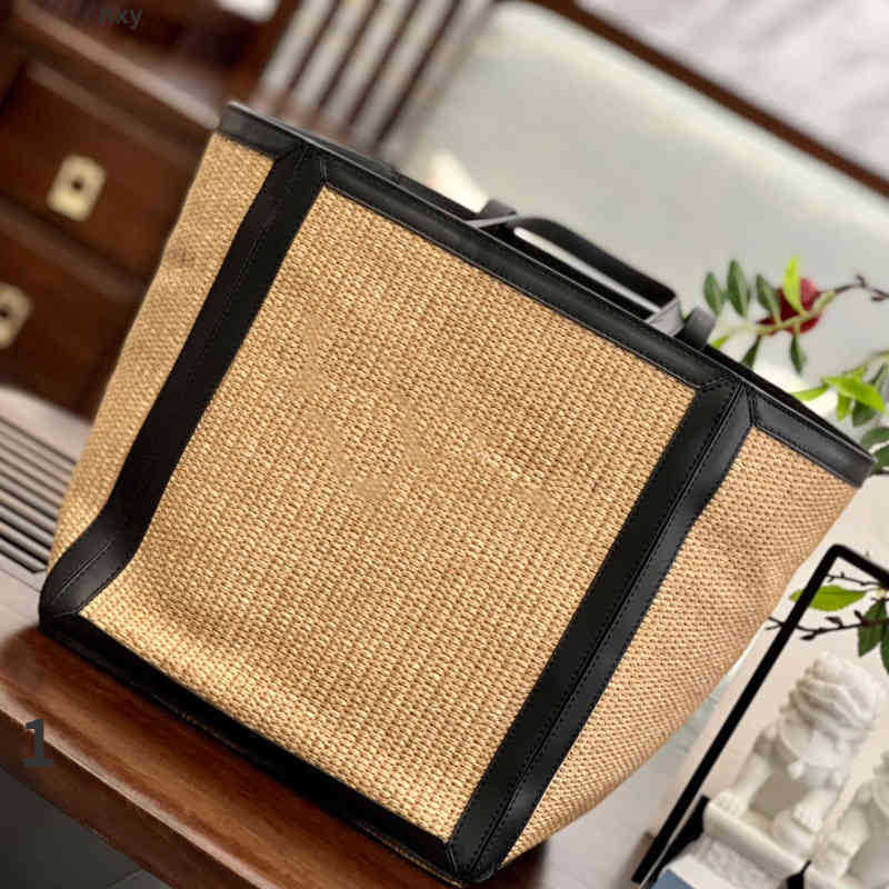 

Shopping bags Tote Bags Women High Capacity Woven Handbag Shoulder Bagss Leather Luxury Designer Brand Crossbody Female Packs 221001, Khaki