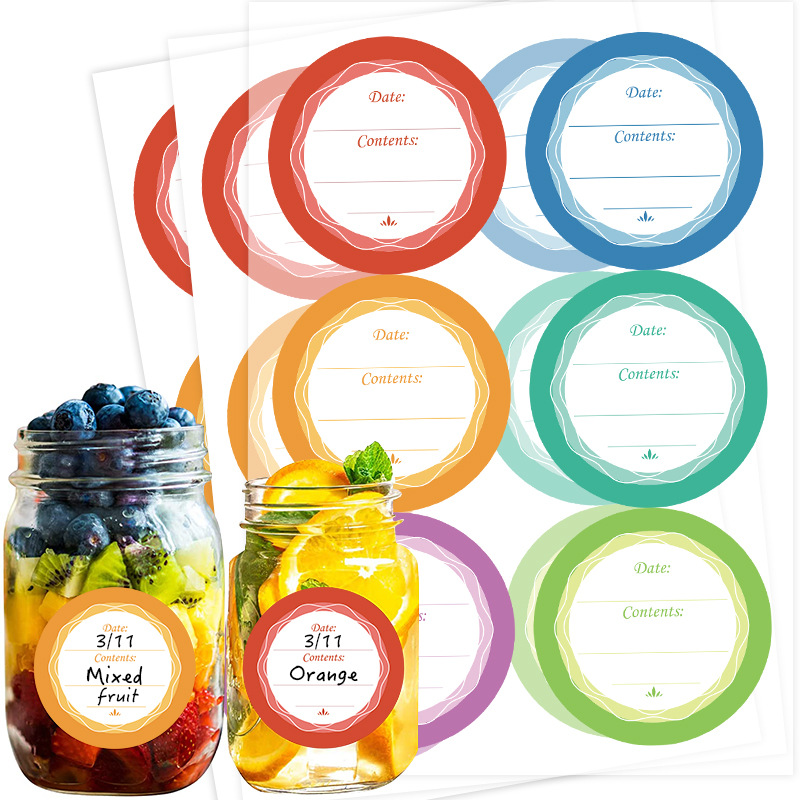 

Round Sticker Waterproof Removable Labels for Folders Organizing Stickers for Office Supplies Organization 4CM 1223179