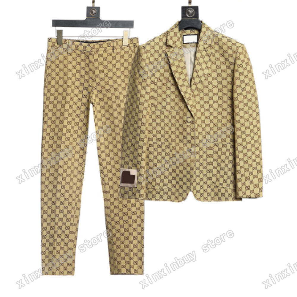 

xinxinbuy Mens Suits sets Fashion Designer Blazers Man Classic Casual floral Jacquard fabric Jacket Long Sleeve SlimSuit Coats M-3XL, 01