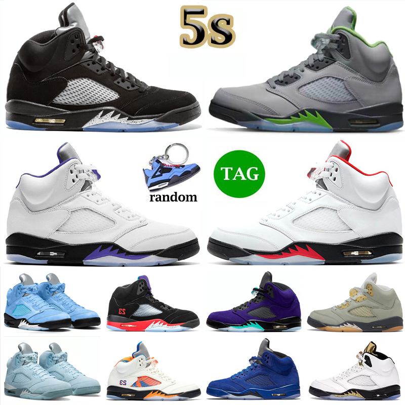 

5s men basketball shoes 5 Bluebird Moonlight Racer Blue Raging Red Stealth 2.0 Alternate Grape What The Metallic White mens trainers sports sneakers, 19 mars for herk