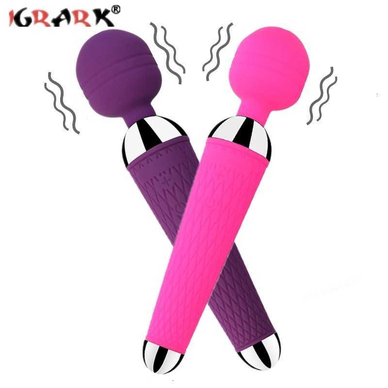 Sex Toy Massager Av Vibrator Toys for Woman 18 g Spot Massager Powerful Magic Wand Clitoris Stimulator Vibrating Dildo Female Erotic Products