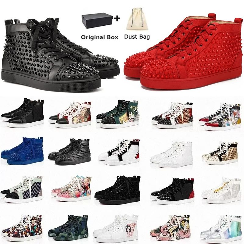 

Mens Casual Shoes Red Bottom Designer Loafers Rivets Low Studed Designers Shoe Men Women Fashion red bottom Sneakers Trainers With Box Size 35-47, I need look other product