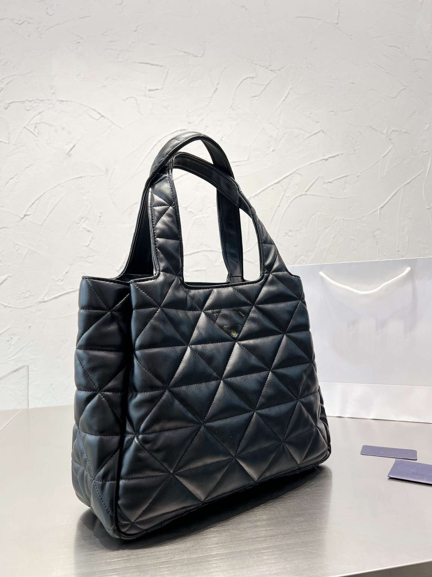 

2021High quality latest cotton clothes handbag designer women's bag, Black